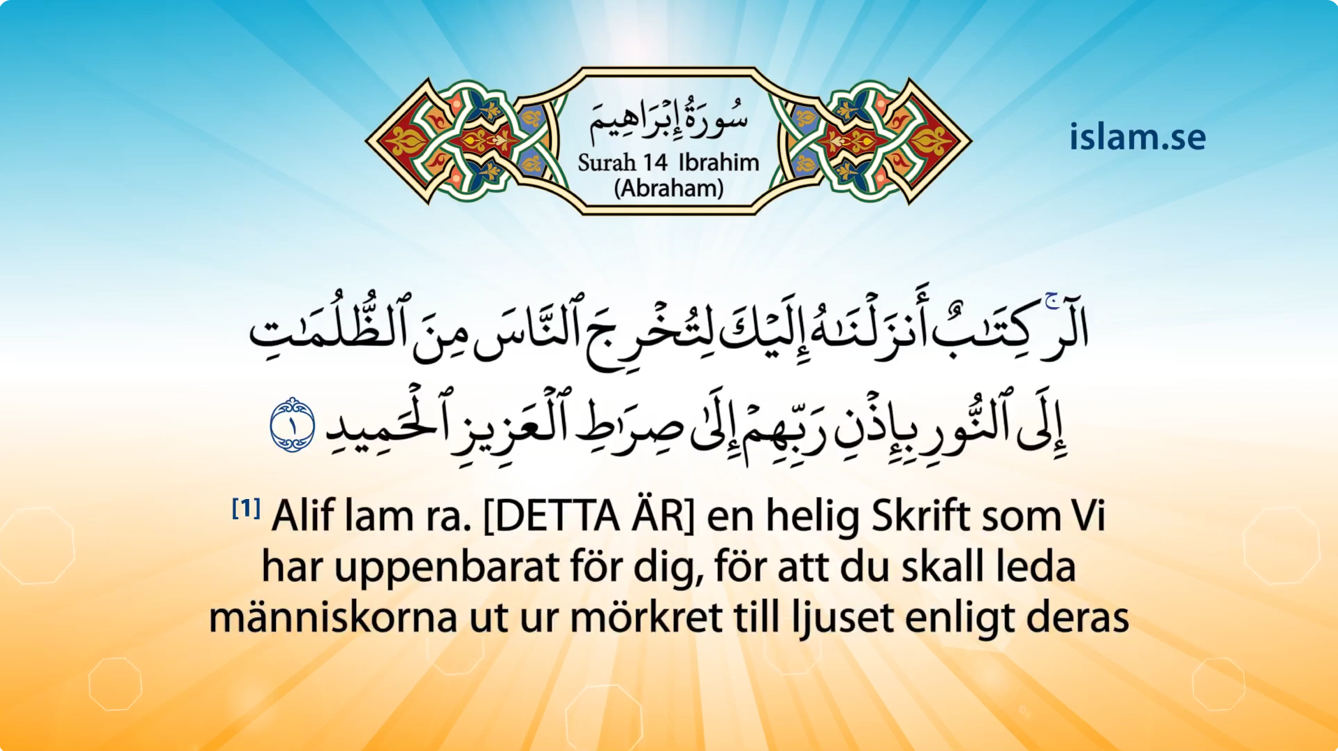 Koranen på Svenska Kapitel 14 | Ibrahim | Abraham