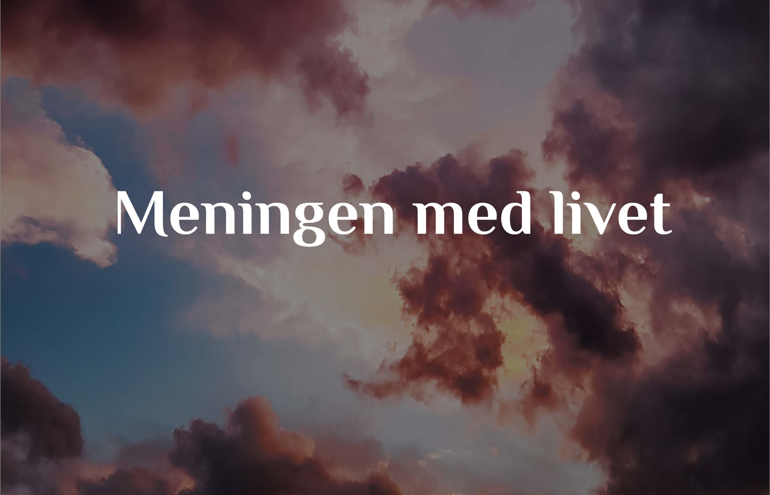 Meningen med livet